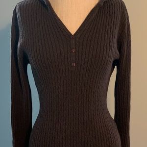 Hooded Cable Knit Sweater
